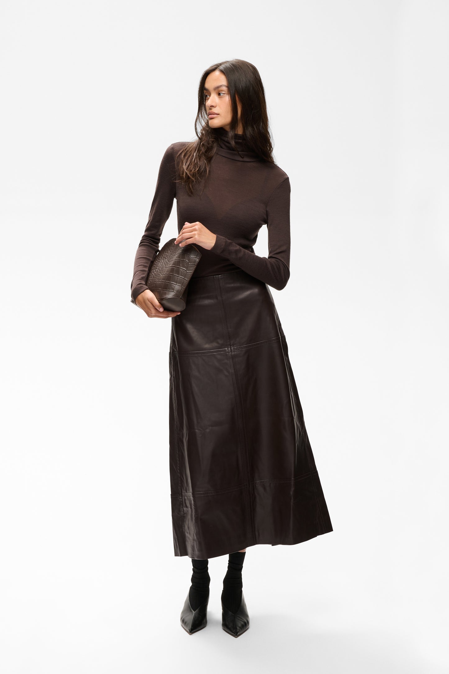 Inwear Celinah Skirt Chocolate Brown