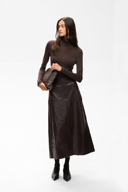 Inwear Celinah Skirt Chocolate Brown