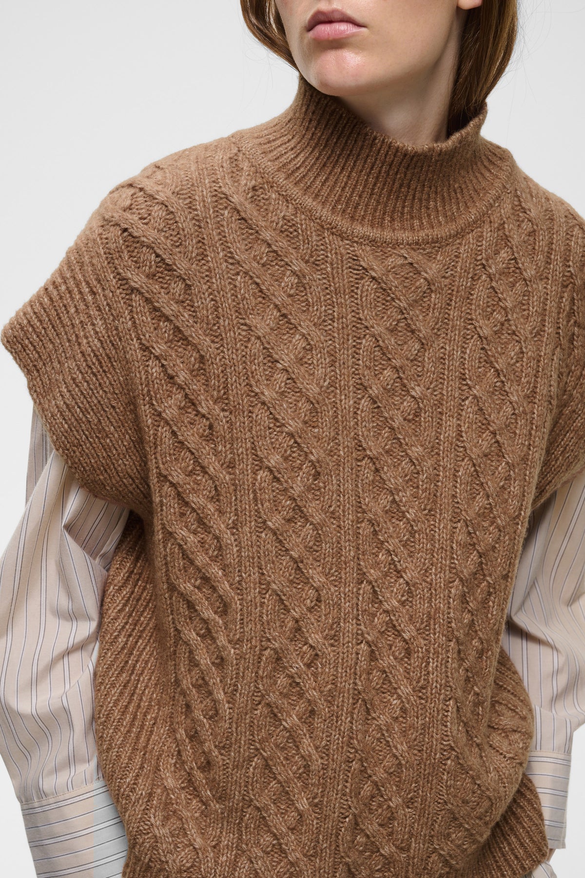 Inwear Taie Vest Slipover Tobacco Brown