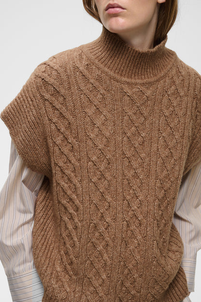 Inwear Taie Vest Slipover Tobacco Brown
