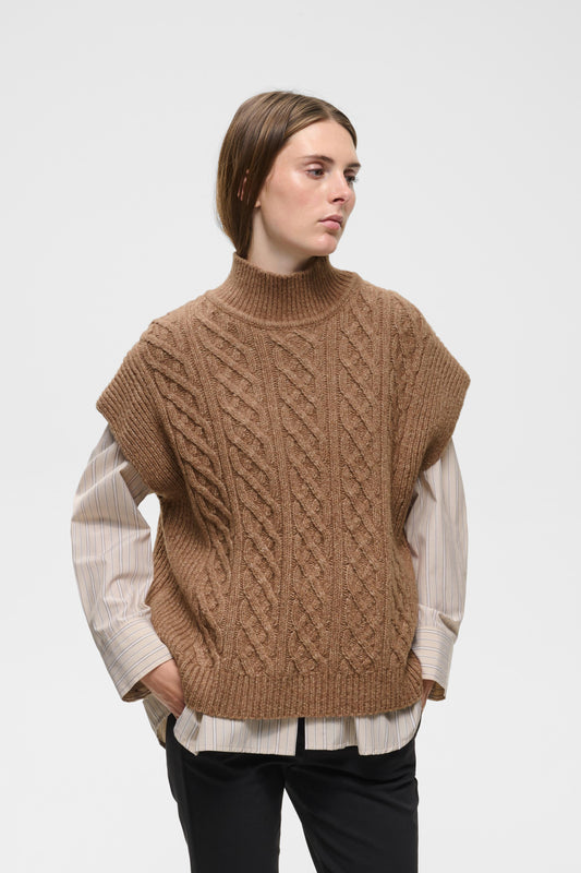 Inwear Taie Vest Slipover Tobacco Brown