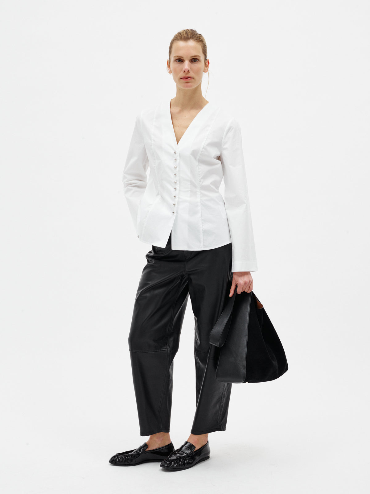Inwear Joko Leather Trousers Black