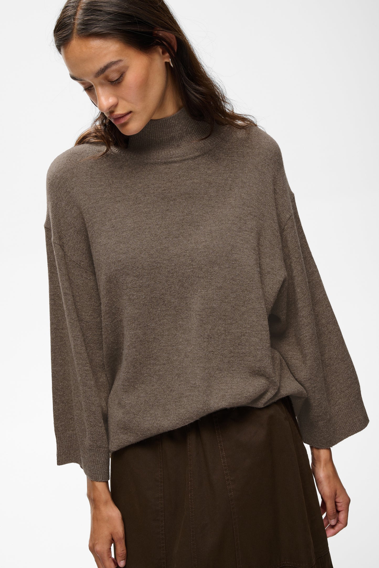 Inwear Tally Monika Highneck Pullover Chocolate Brown