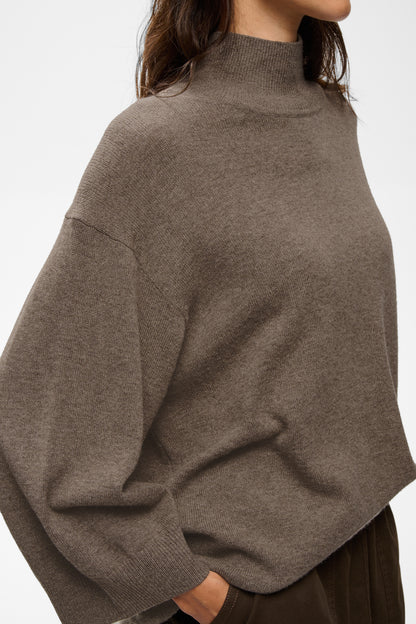 Inwear Tally Monika Highneck Pullover Chocolate Brown