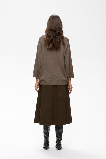 Inwear Tally Monika Highneck Pullover Chocolate Brown