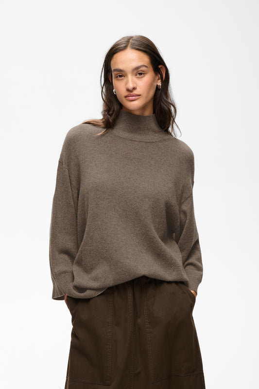 Inwear Tally Monika Highneck Pullover Chocolate Brown