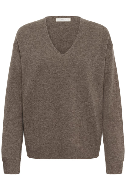 Inwear Tally Monika V-Neck Pullover Chocolate Brown