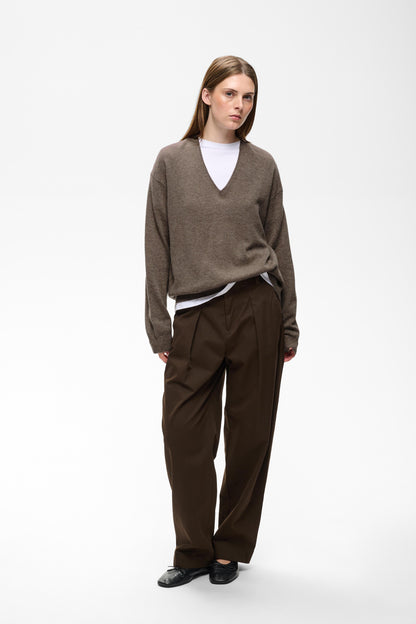 Inwear Tally Monika V-Neck Pullover Chocolate Brown
