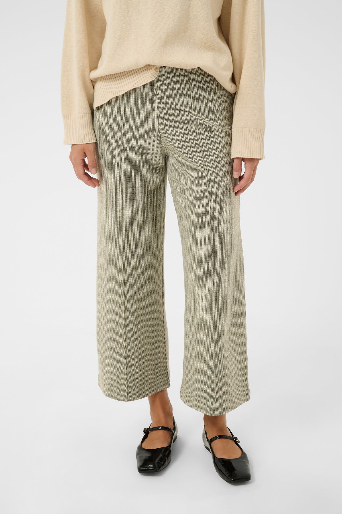 Part Two IlisanPW Trousers Beetle Herringbone