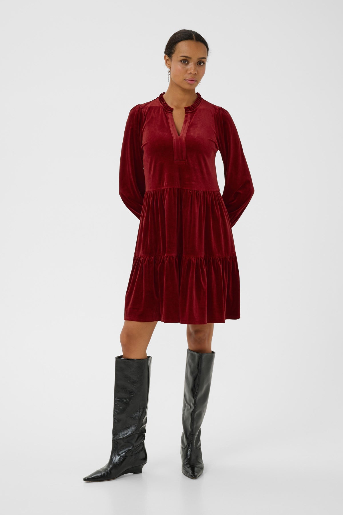 Part Two Viggase Dress Biking Red