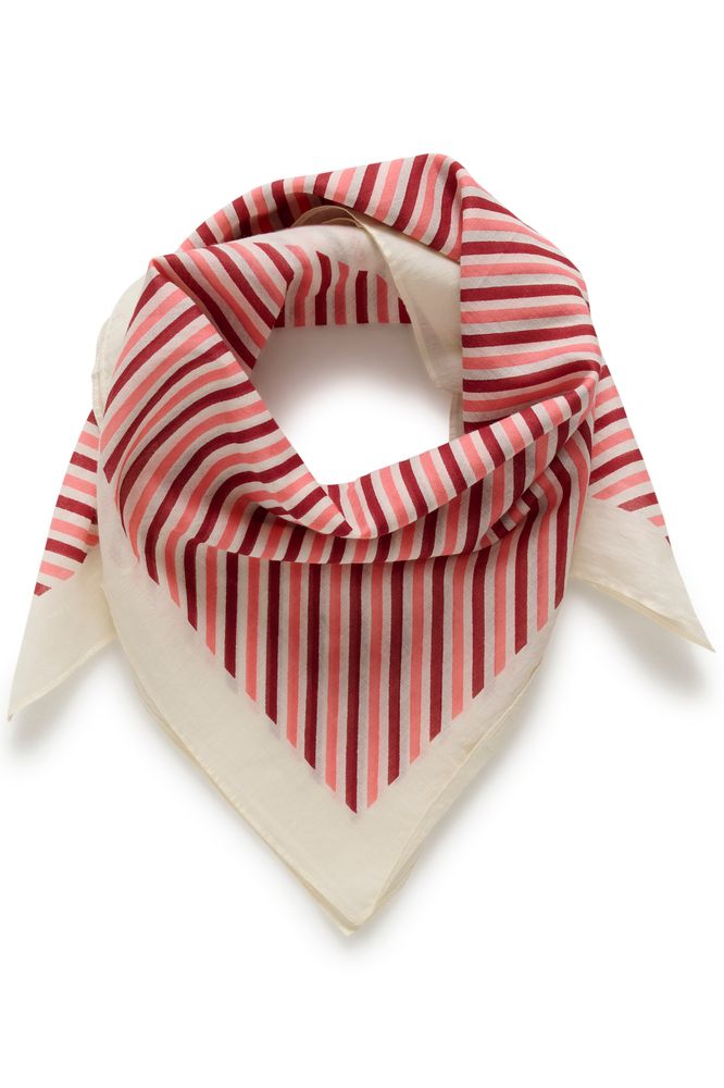 Part Two PhiPW Scarf Peach Blossom Stripe