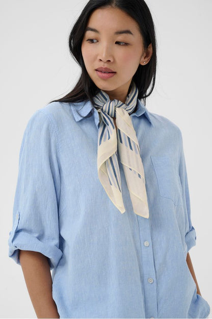 Part Two PhiPW Scarf Blue Stripe