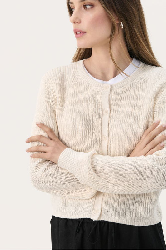 Part Two GigiaPW Cardigan Eggnog