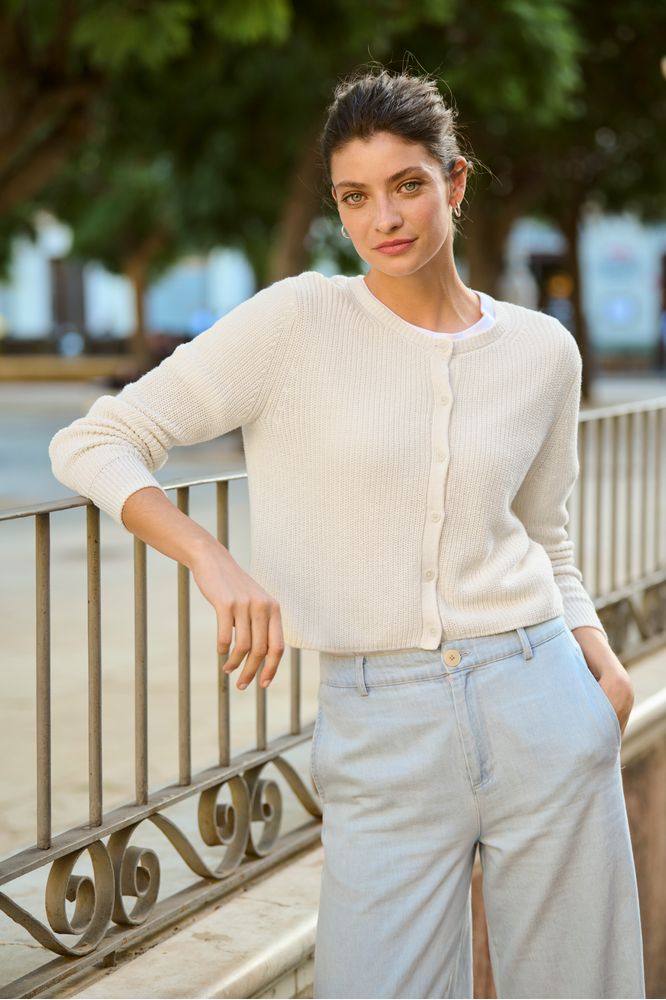 Part Two GigiaPW Cardigan Eggnog