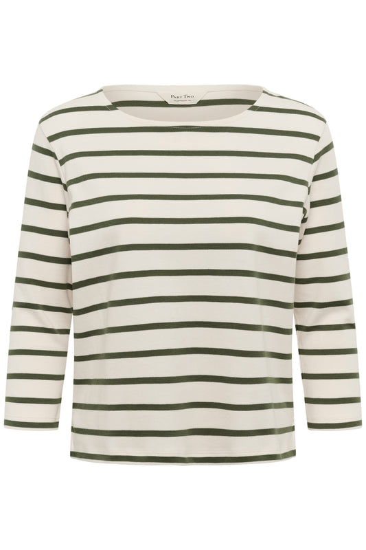 Part Two NelaPW T-Shirt Beetle Stripe
