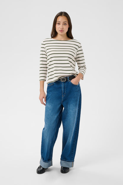 Part Two NelaPW T-Shirt Beetle Stripe