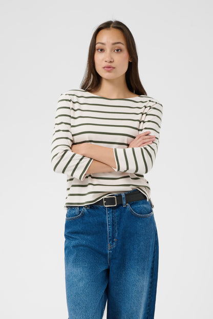 Part Two NelaPW T-Shirt Beetle Stripe