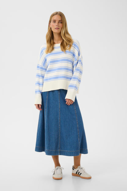 Part Two SerafinePW Pullover Hydrangea Trio Stripe