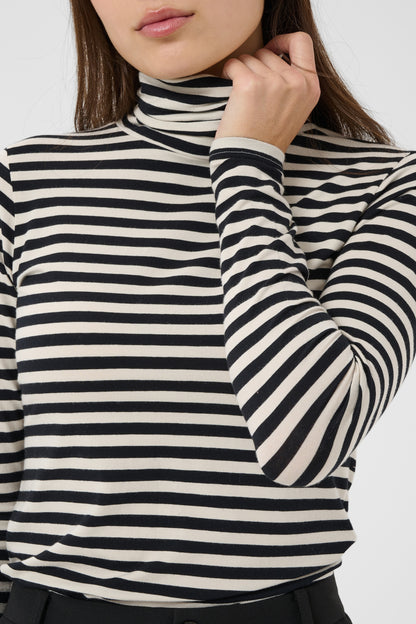 Part Two Efinas Top Black Stripe