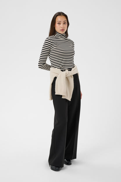 Part Two Efinas Top Black Stripe