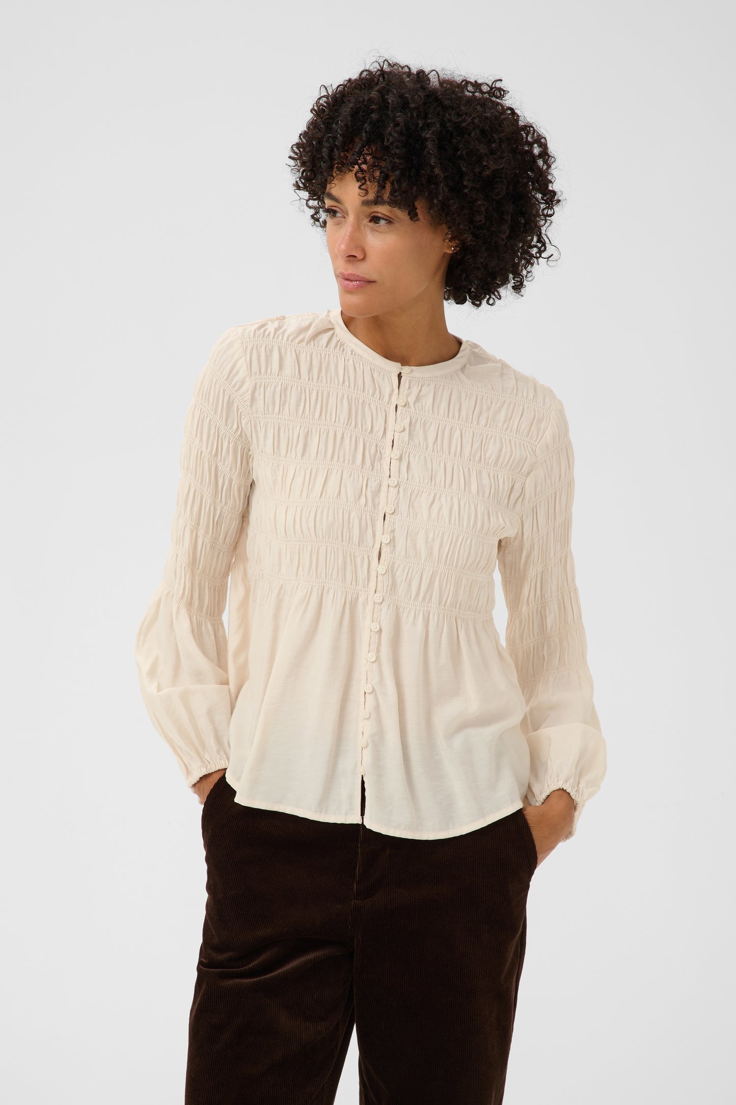 Part Two Siffe Blouse Whitecap Gray