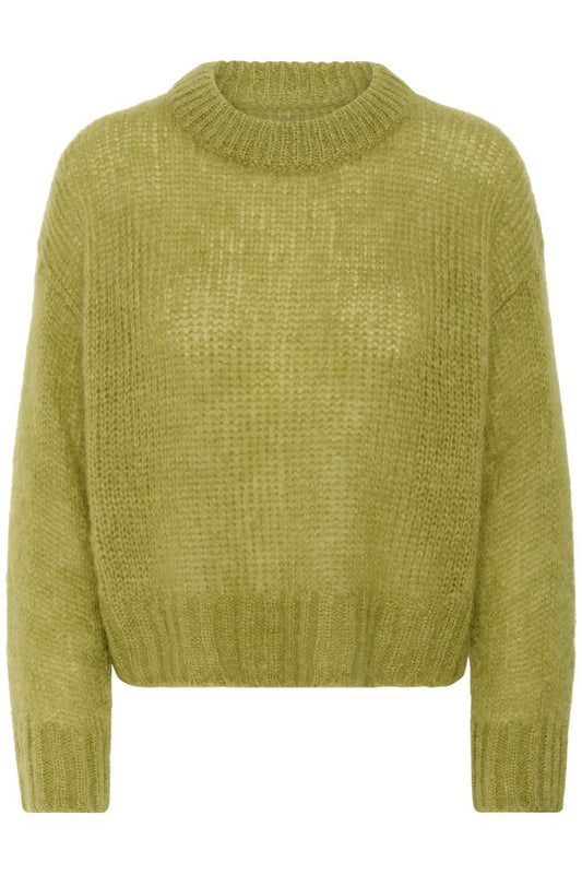 Part Two Green Olive Sille Pullover