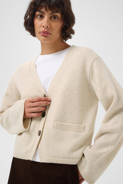 Part Two Sveva Cardigan Oatmeal Melange