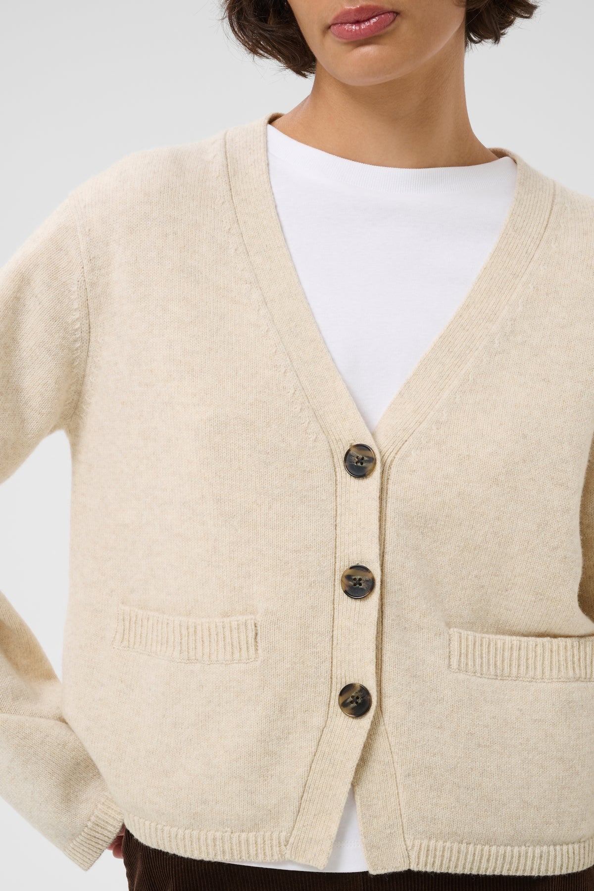 Part Two Sveva Cardigan Oatmeal Melange