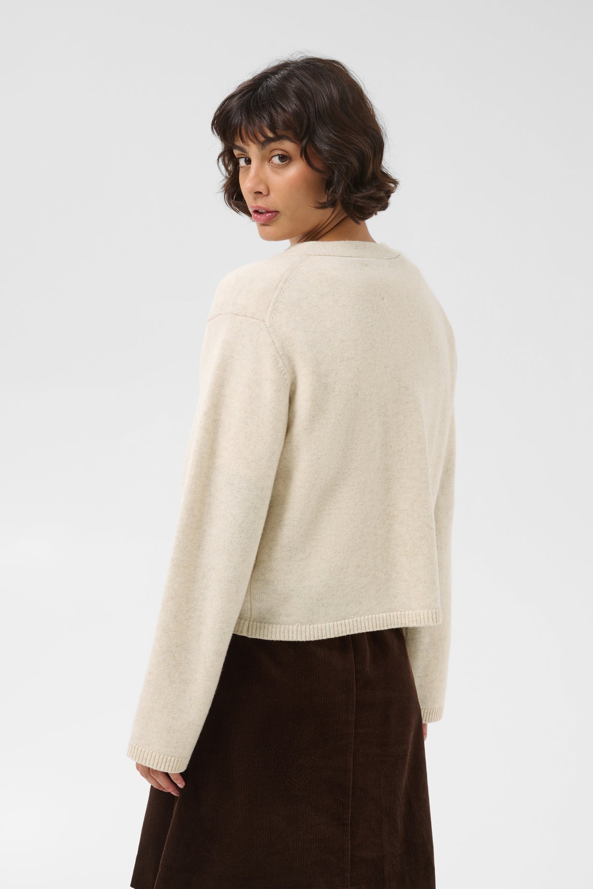 Part Two Sveva Cardigan Oatmeal Melange