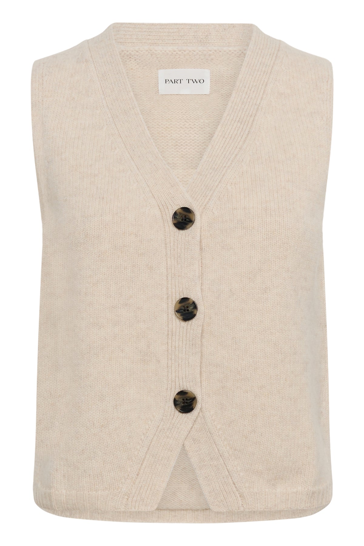 Part Two Sylva Waistcoat Oatmeal Melange
