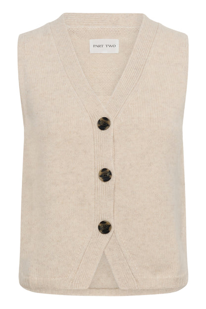 Part Two Sylva Waistcoat Oatmeal Melange