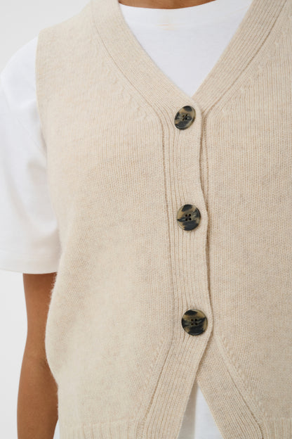 Part Two Sylva Waistcoat Oatmeal Melange