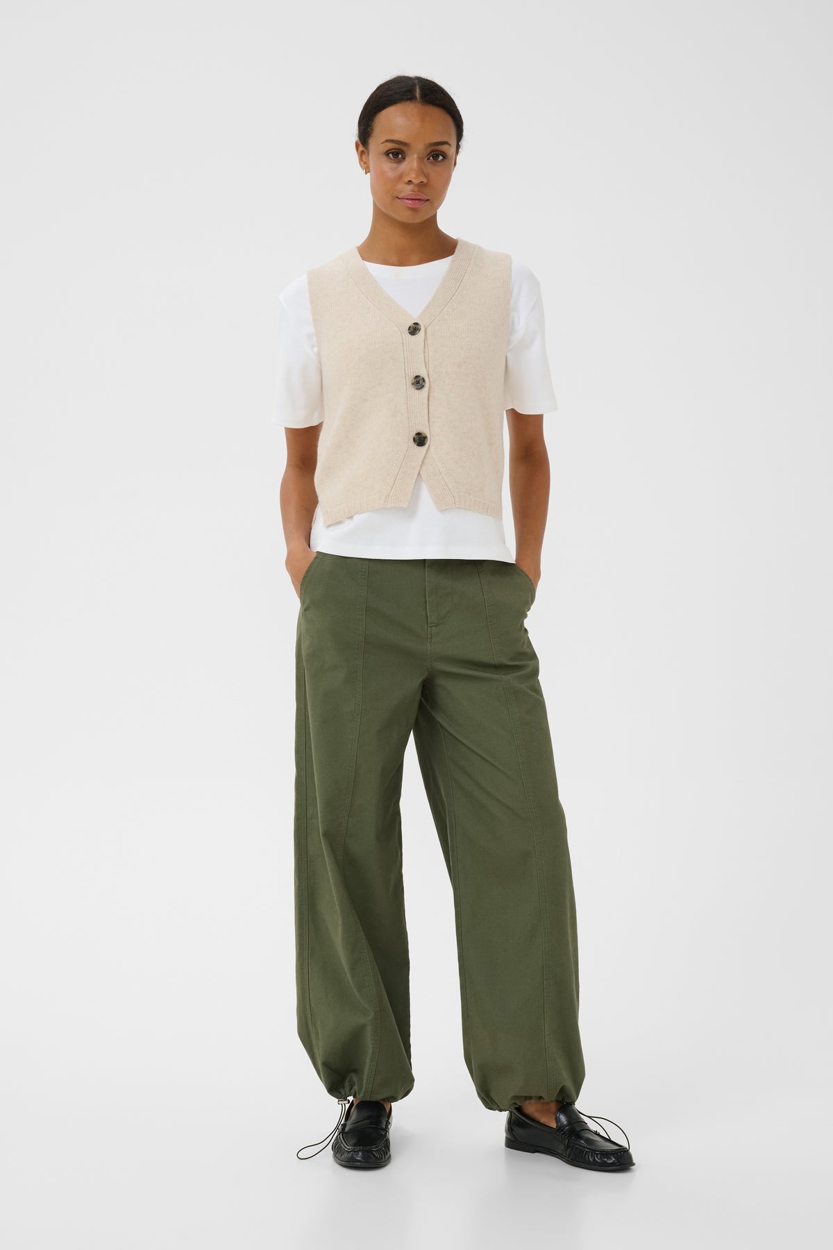 Part Two Sylva Waistcoat Oatmeal Melange