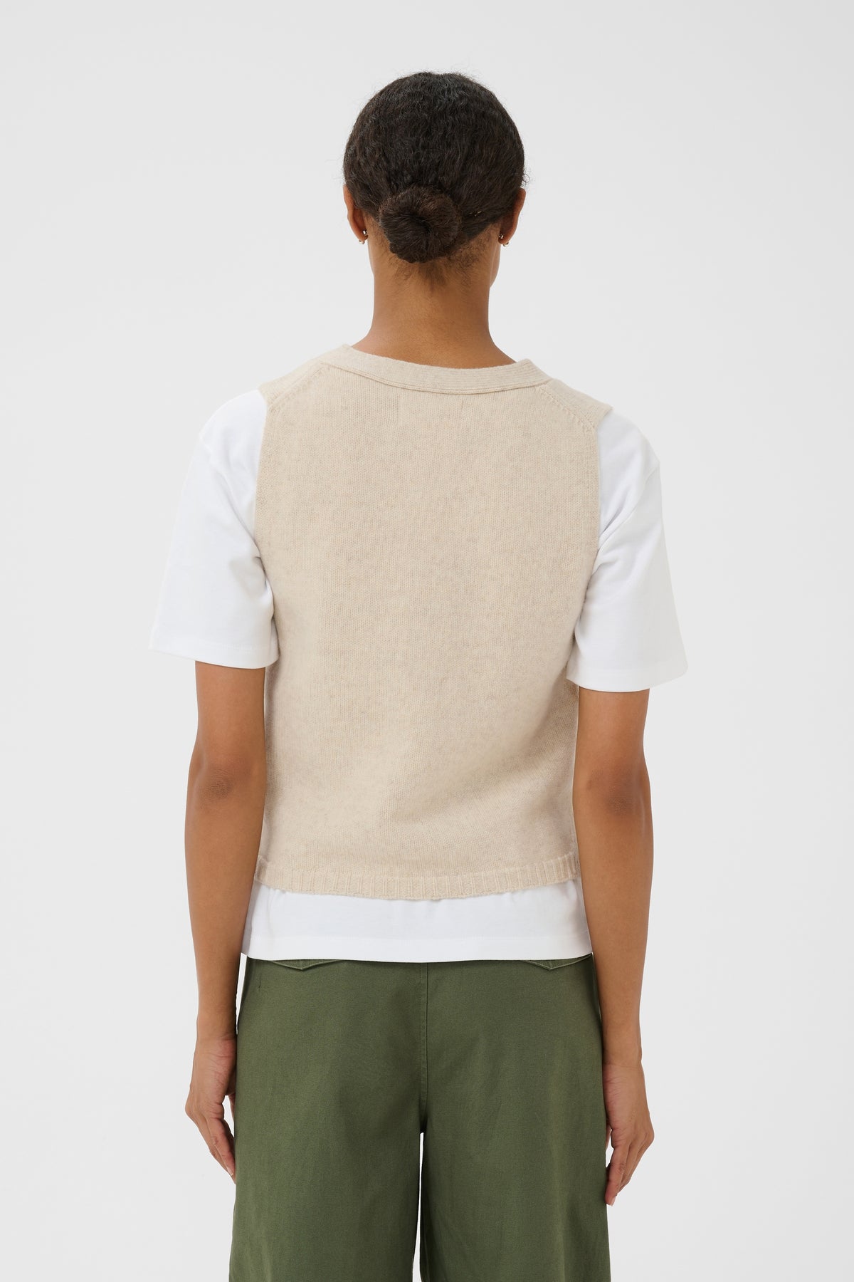 Part Two Sylva Waistcoat Oatmeal Melange