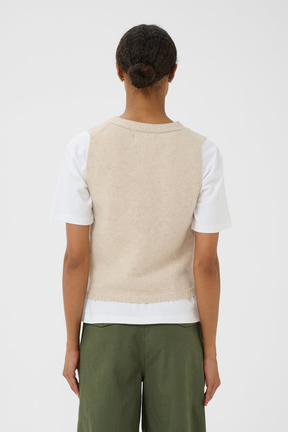 Part Two Sylva Waistcoat Oatmeal Melange