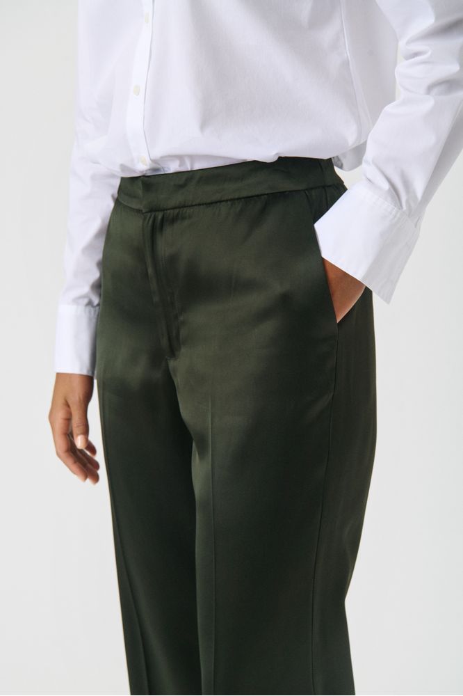 Part Two Forest Green Uma Trousers
