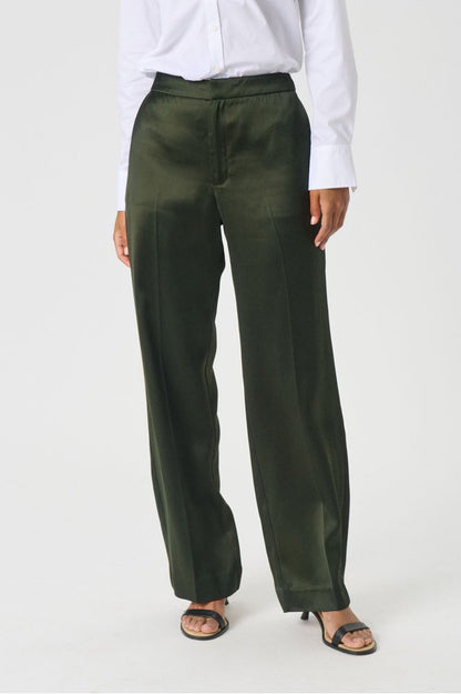 Part Two Forest Green Uma Trousers