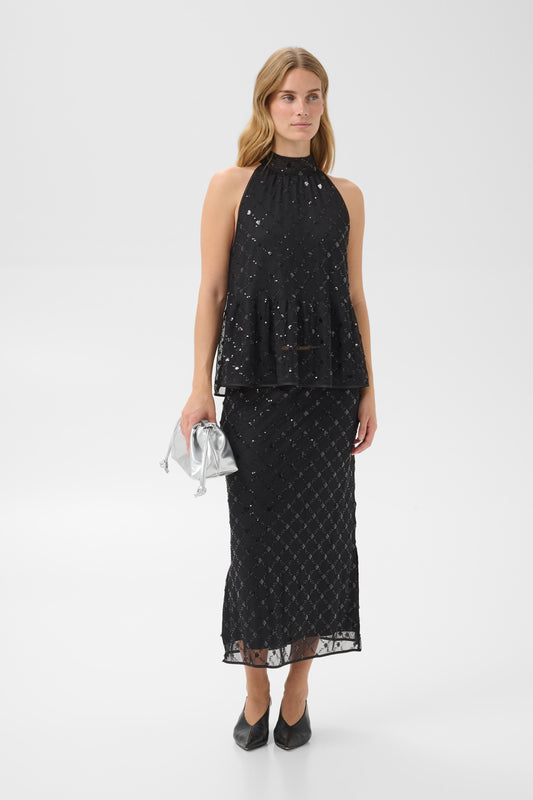 Part Two Vivika Skirt Black Placed