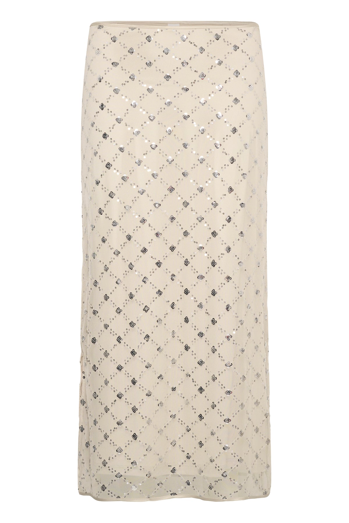 Part Two Vivika Skirt Grey Metallic