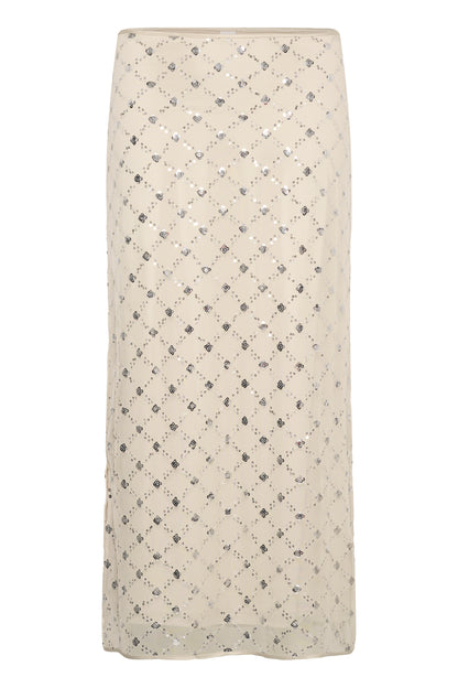 Part Two Vivika Skirt Grey Metallic