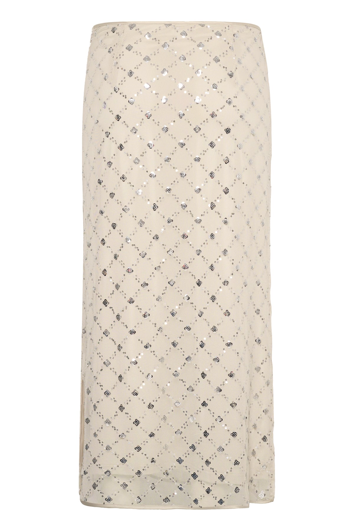 Part Two Vivika Skirt Grey Metallic
