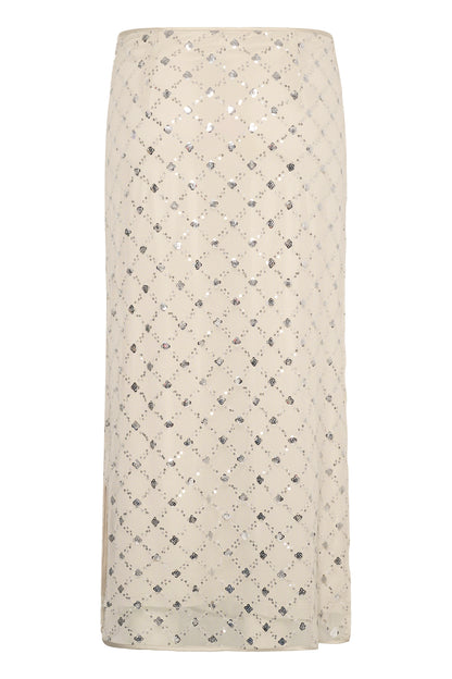 Part Two Vivika Skirt Grey Metallic
