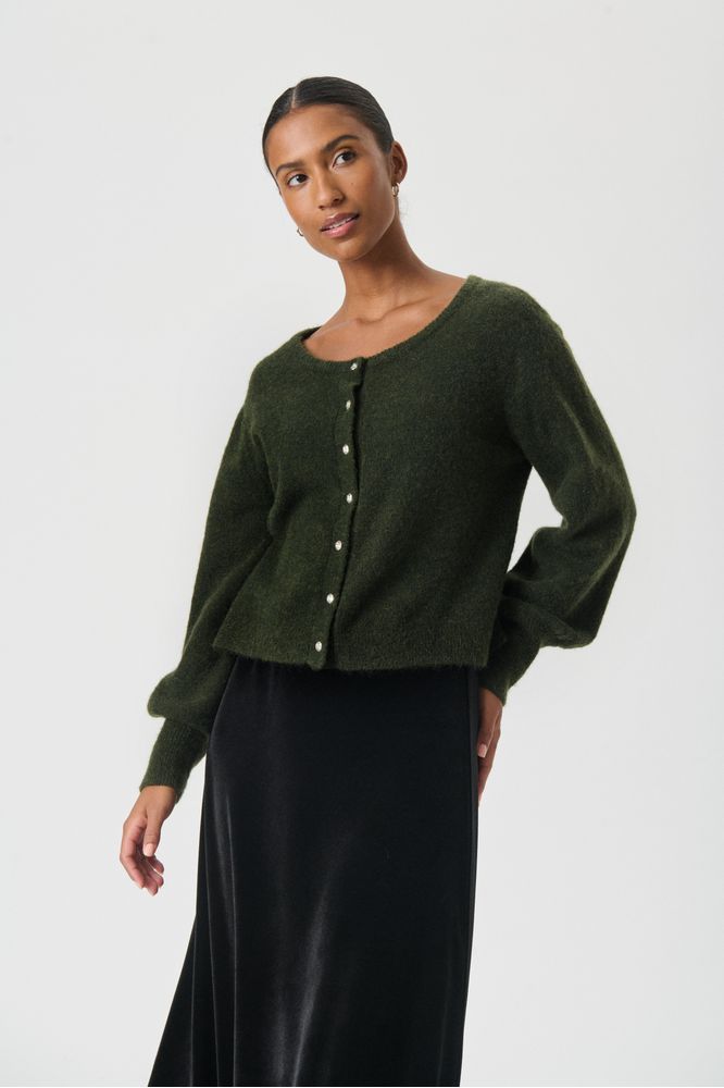 Part Two Green Ulja Cardigan
