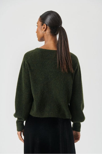 Part Two Green Ulja Cardigan