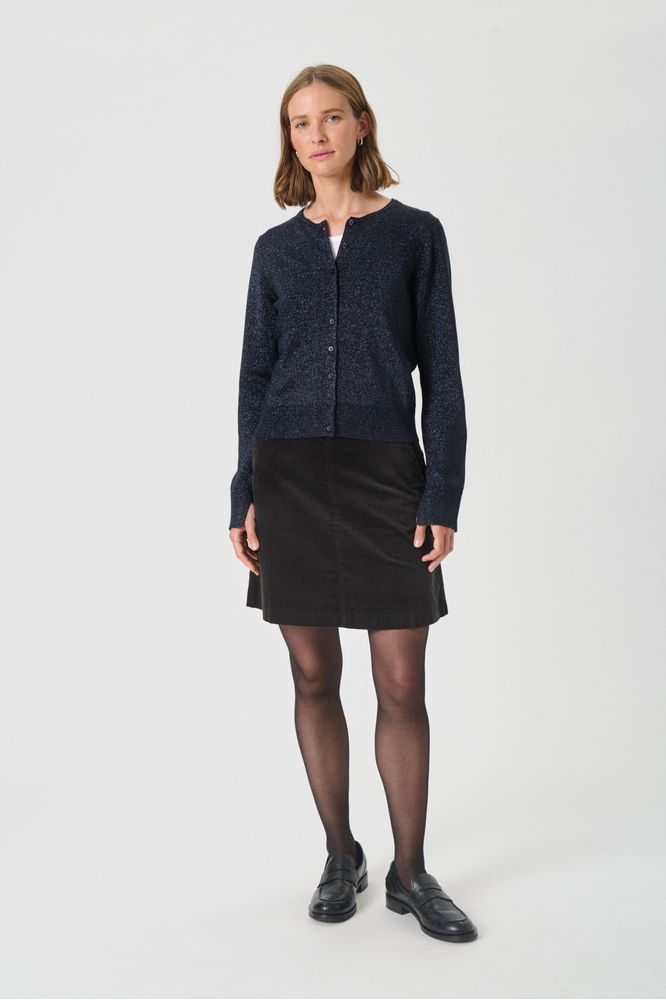 Part Two Dark Navy Veinta Cardigan