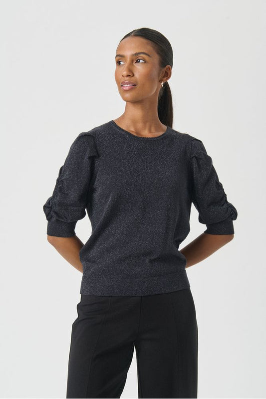 Part Two Dark Navy Varaia Pullover