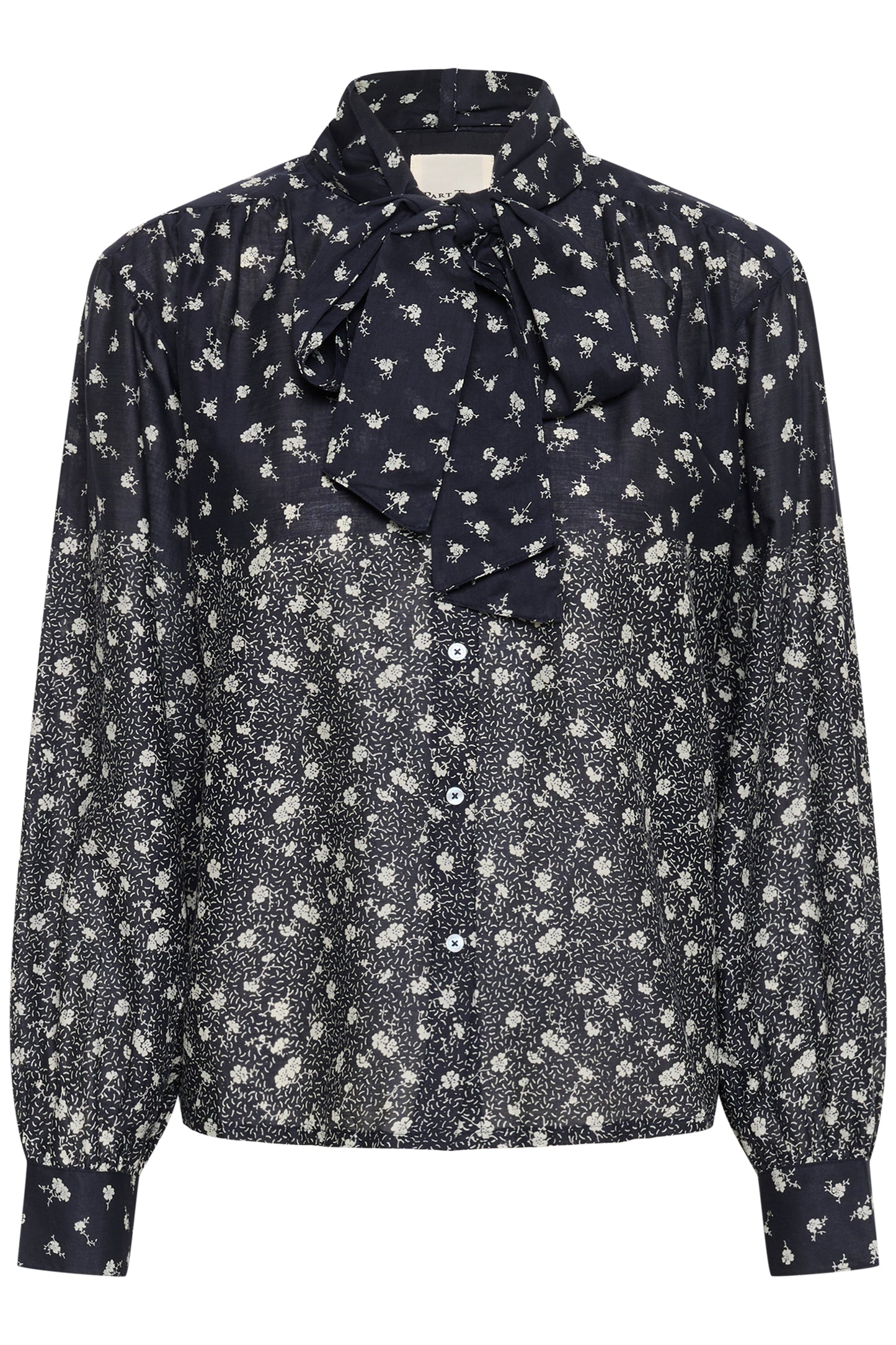 Part Two YaninaPW Blouse Dark Navy Fragile Print