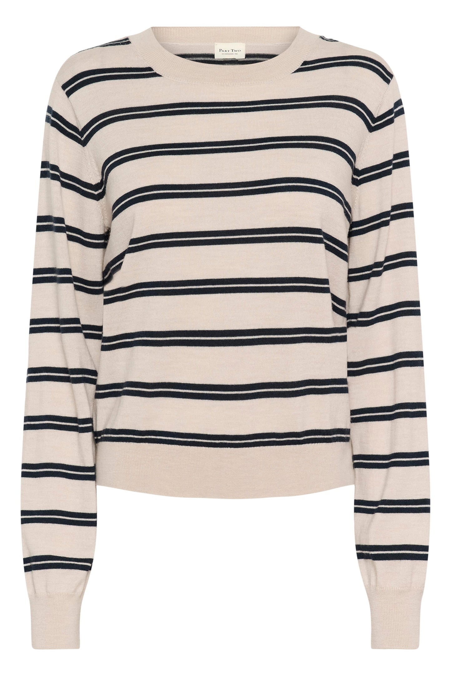 Part Two YonaPW Pullover Dark Navy Stripe