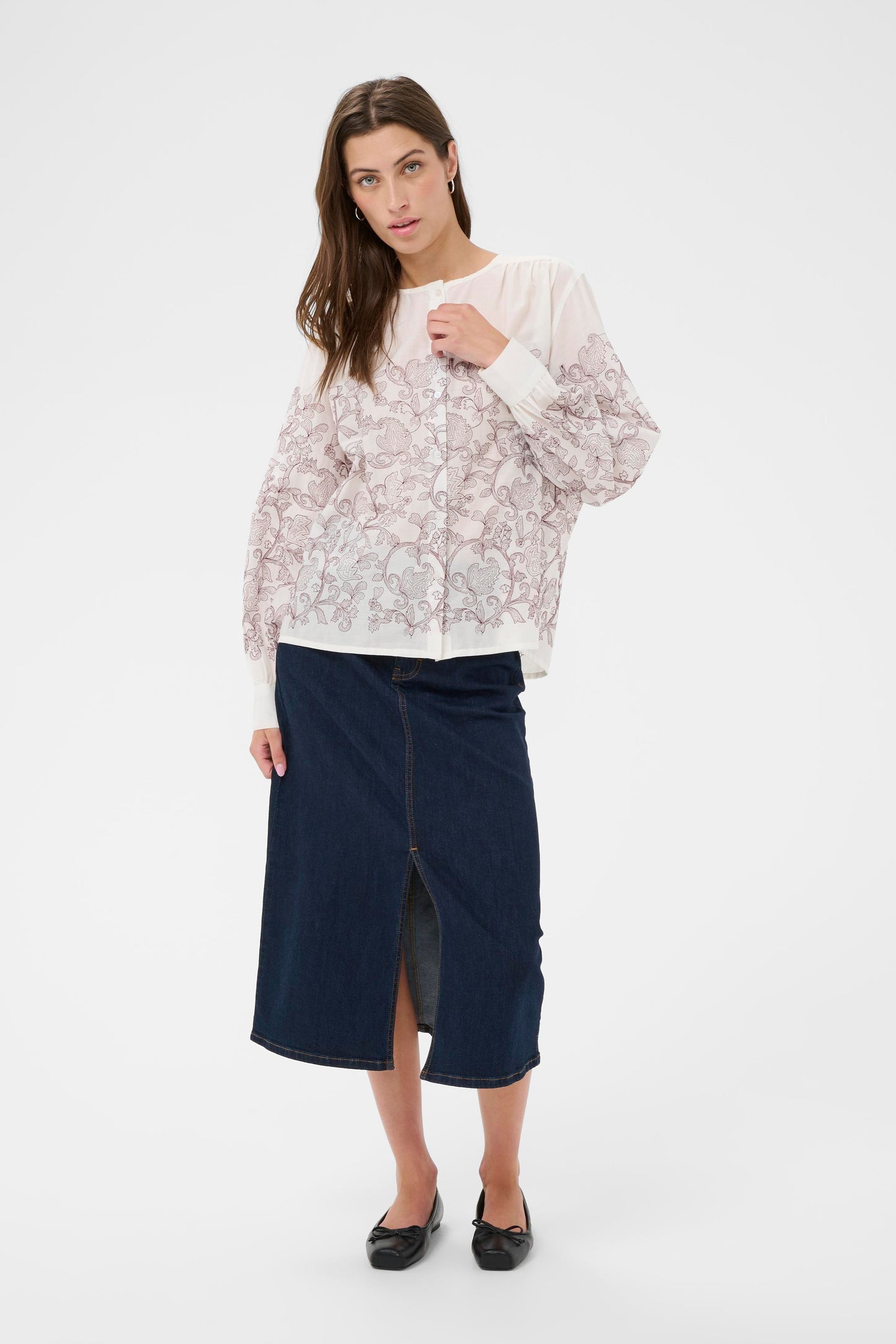 Part Two YaninaPW Blouse Fig Embroidery