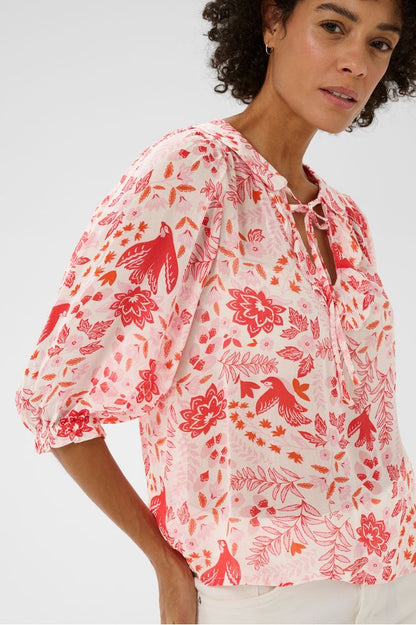 Part Two AlviaPW Blouse Poppy Red